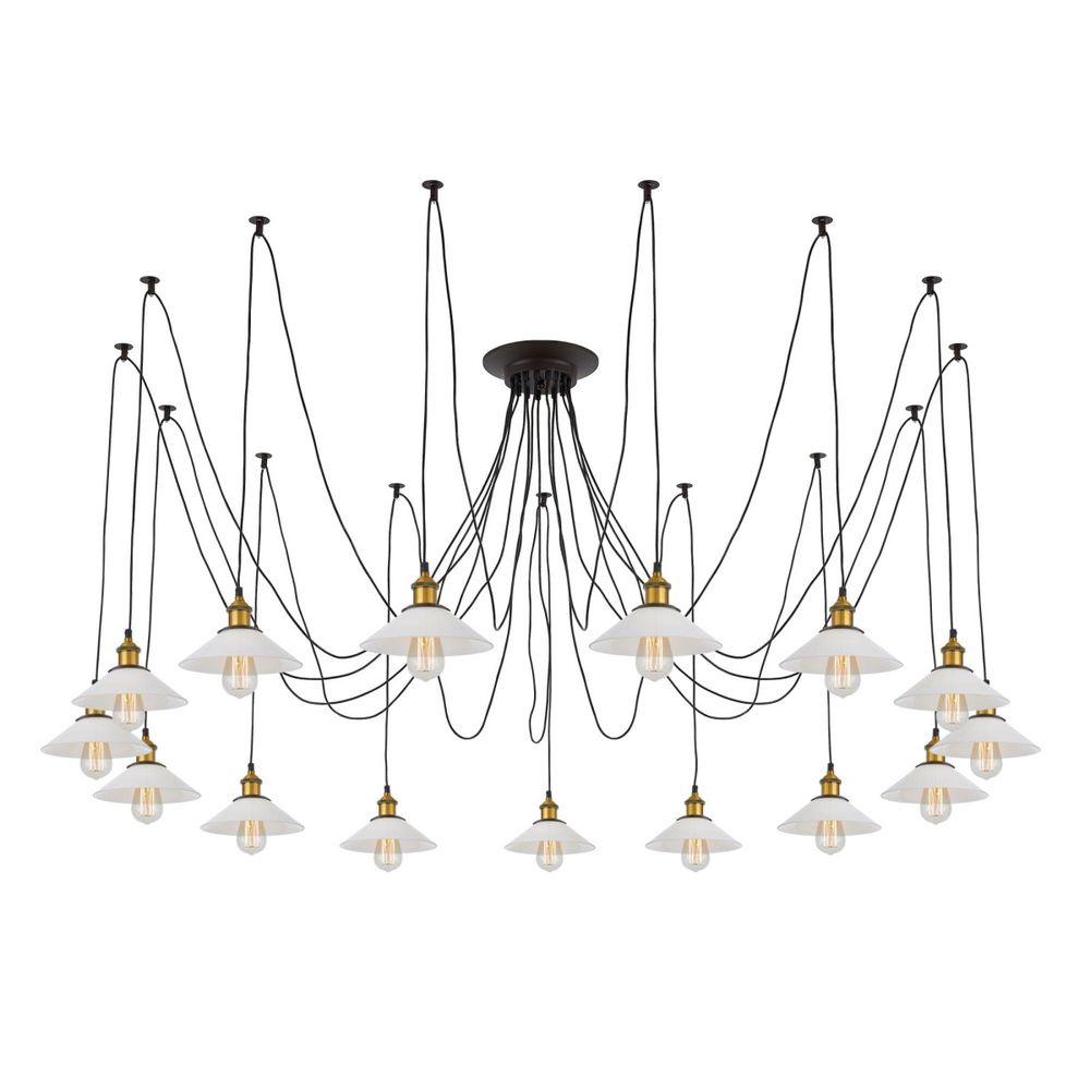 Citilux Эдисон CL451151 Люстра паук Венге Бронза