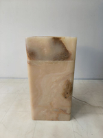 Раковина напольная из оникса Square Yellow ON-65918 45х45х90 из натурального камня