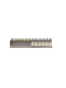 Патч-панель 19дюйм 1U 24 порта кат.6a (класс Ea) 500МГц RJ45/8P8C 110/KRONE T568B полный экран с органайзером метал. NIKOMAX NMC-RP24SA2-1U-MT
