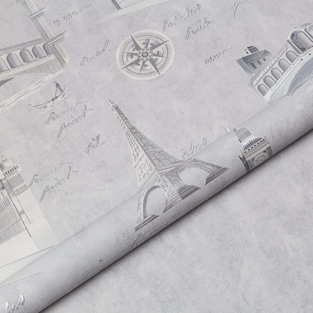 Обои виниловые PL72406-41 PALITRA LIFE Travel Wall, сюжетный рисунок, размер 1.06 х 10.05 м