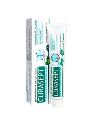 CURASEPT ADS 720 ASTRIGENT GEL ТOOTHPASTE Зубная паста гелеобразная хлоргексидин диглюконат 0,20% с гамамелисом виргинским, 75 мл