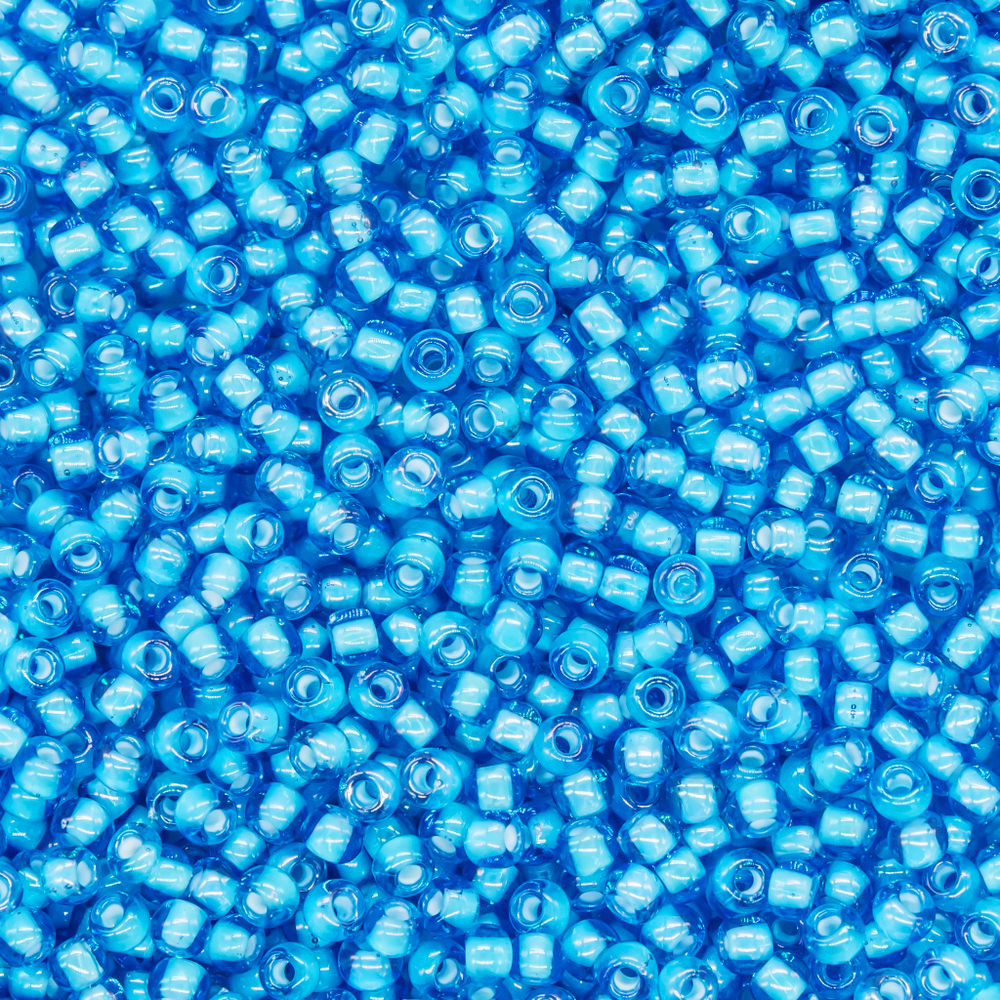 Японский бисер TOHO Round 11/0 (№931), окрашенный изнутри прозрачный
