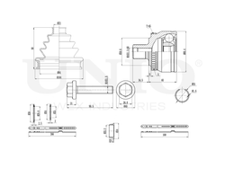 ШРУС внешний UNIO CVJ-20106