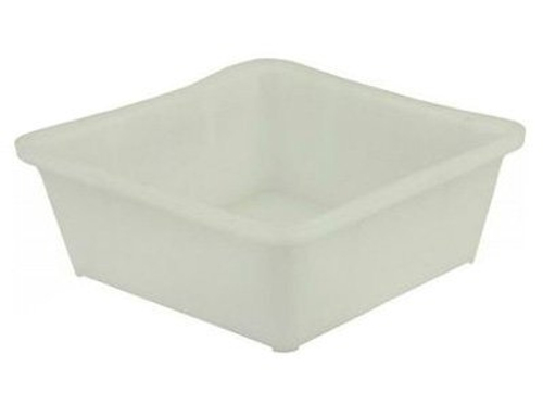 Ящик полиэтиленовый, для заморозки, 430х430х160 мм, белый, вес 1,3 кг