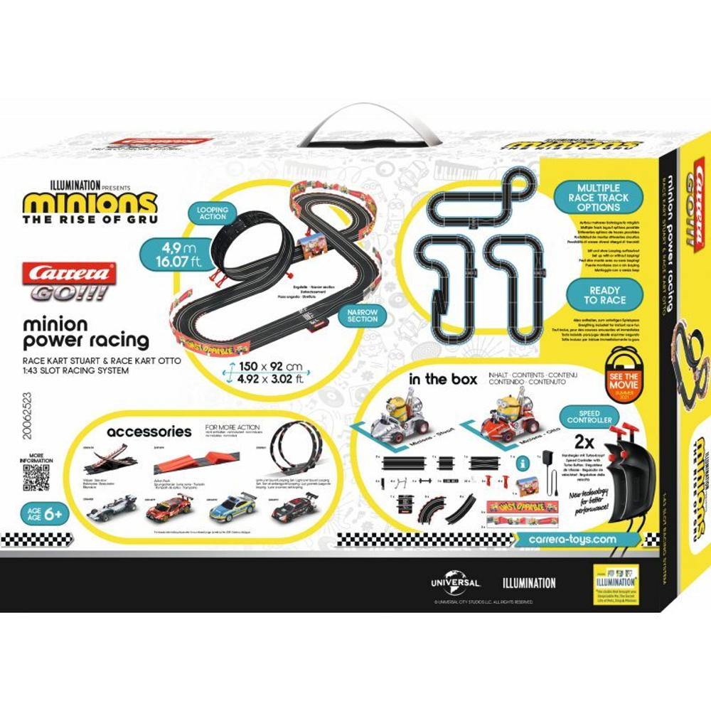 Carrera Go!!! Minion Power Racing Minions: вход, декабрь 4,9 м 62523