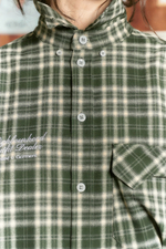 Рубашка Called a Garment Human Flannel Shirt "Dark Green"