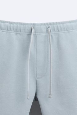 ZARA ШОРТЫ ИЗ МЯГКОЙ РЕЛЬЕФНОЙ ТКАНИ, ЛАВАНДОВЫЙ