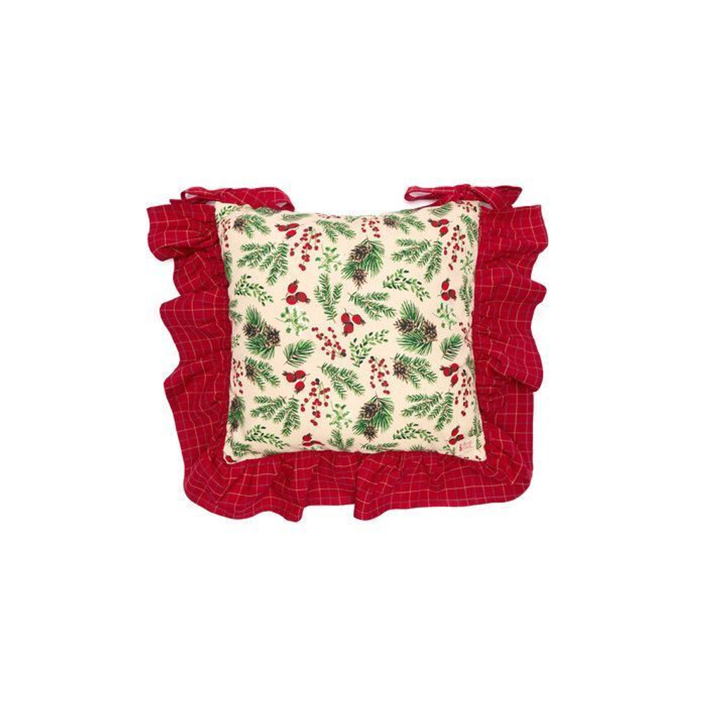 Подушка для стула декоративная "Шиповник" 40х40см