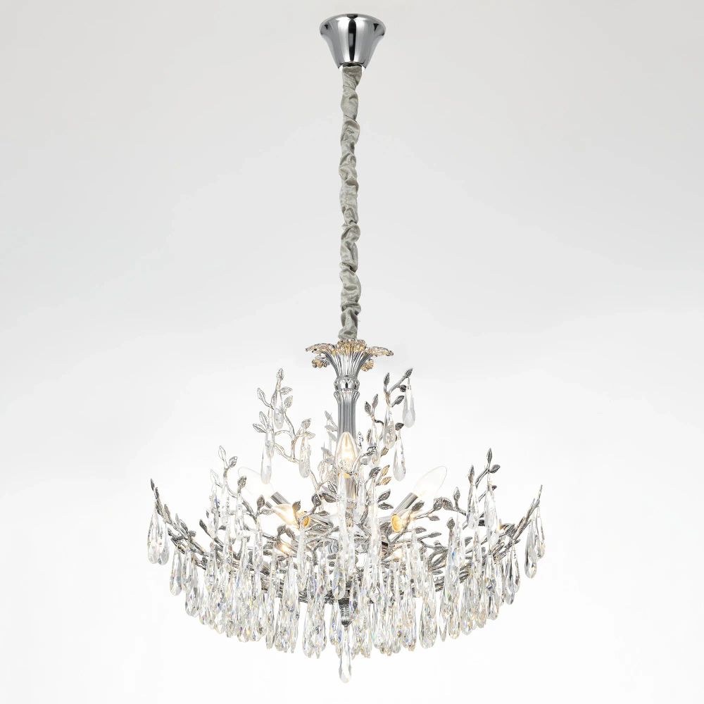 Citilux RITZ CL310081 Люстра хрустальная подвесная Хром
