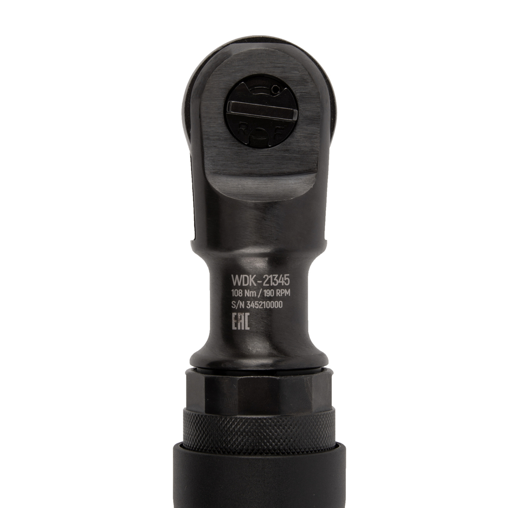 WDK-21345 Пневматическая трещотка 3/8”, 108 Нм, усиленная
