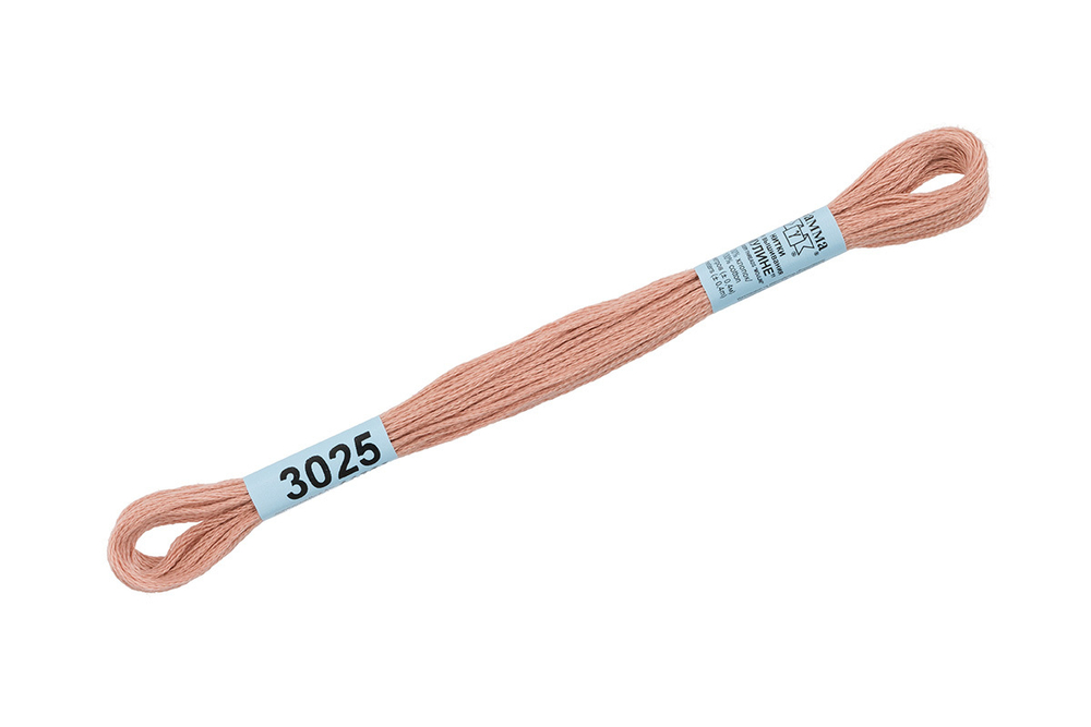 Мулине "Gamma", 100% хлопок, 8 м, №3025