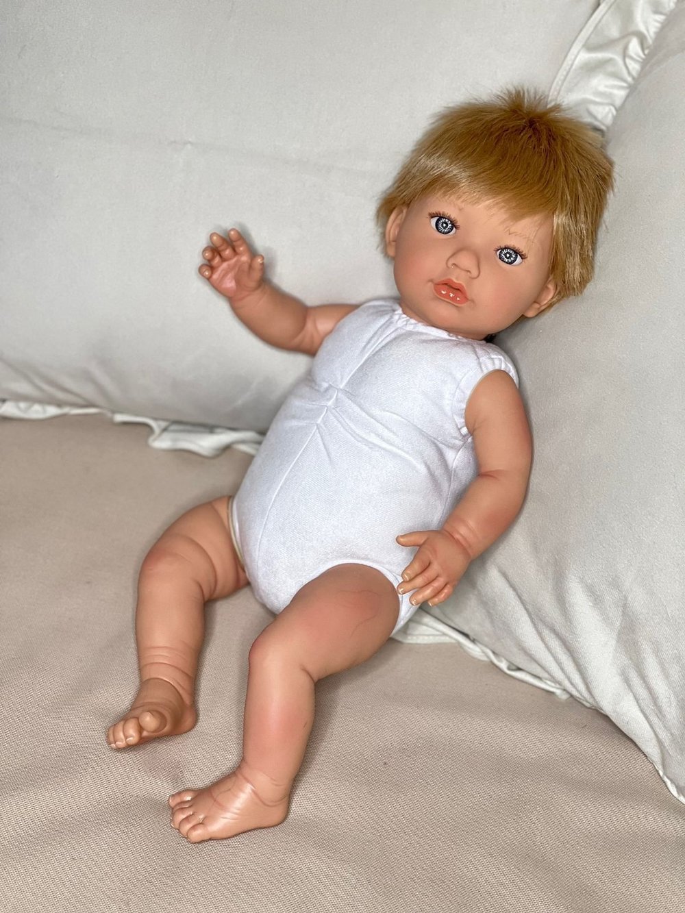 Кукла Реборн Marina and Pau 45cм Alina мягконабивная (M3002)