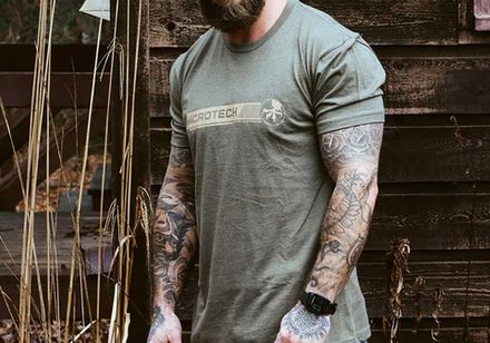 Футболка Microtech TEE GREEN/TAN размер M
