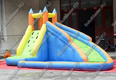 Коммерческий надувной батут "Яркий замок"  4*3*2,2 м