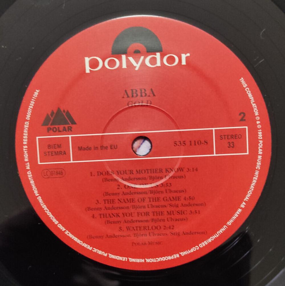 ABBA / Gold (Greatest Hits)(2LP)