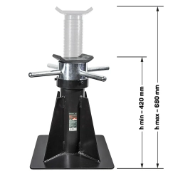 Подставка ремонтная механическая винтовая, 20т (h min-420мм,h max-680мм) RockForce##Rock FORCE RF-TZ200011
