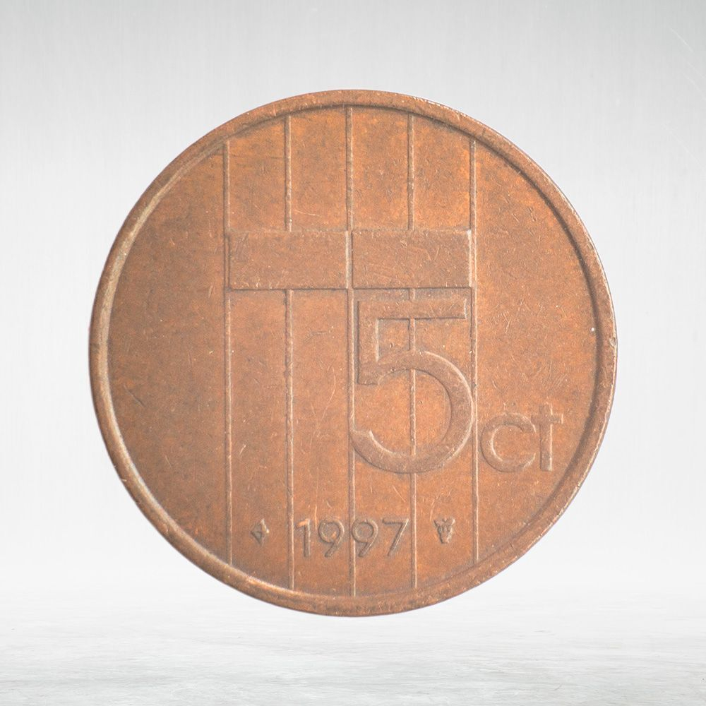 Netherlands, 5 Cents - Beatrix, 1997, VF