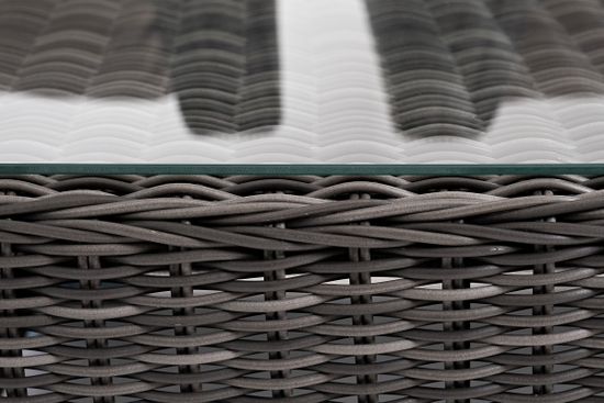 "Капучино Сингл" лаунж-зона из искусственного ротанга, цвет графит