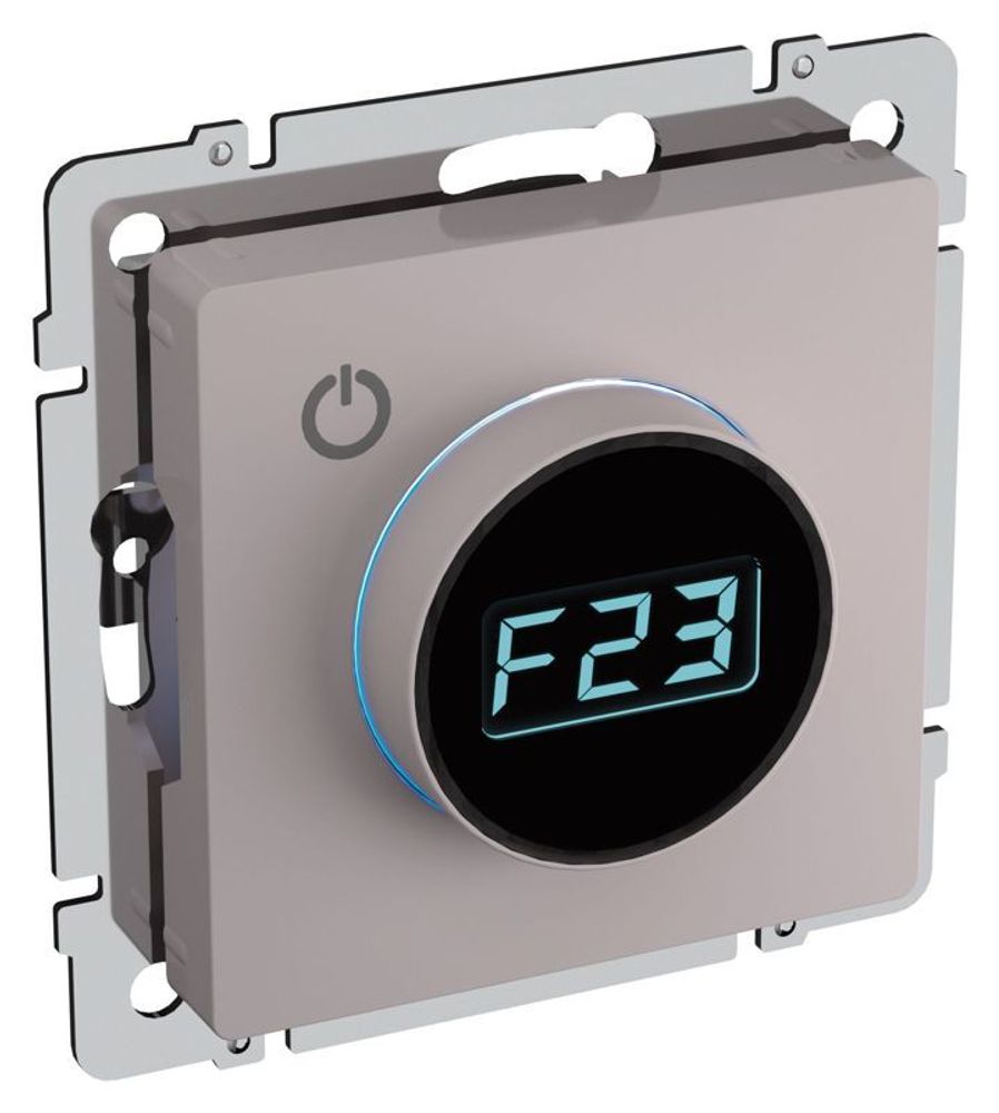 Термостат электронный с индик. BRITE СП IP20 ТС10-1-БрЖ механизм жемчуж. IEK BR-RT11-K36