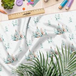 Ткань таффета сказочные вигвамы