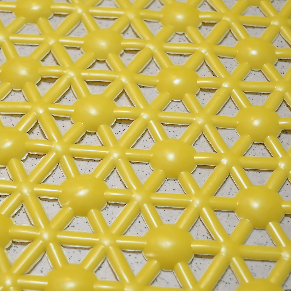 Коврик для ванной матовый Паутинка 37*66см (лимон)