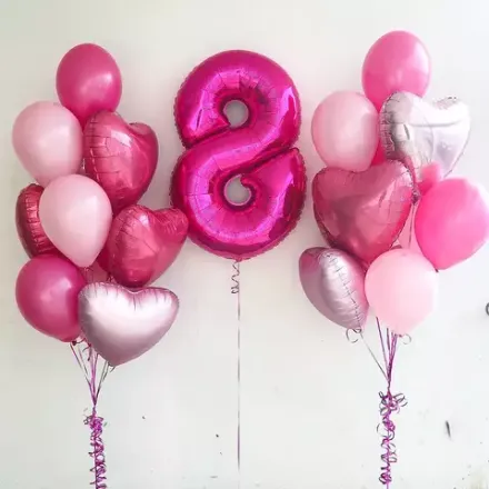 Шары на 8 лет для девочки