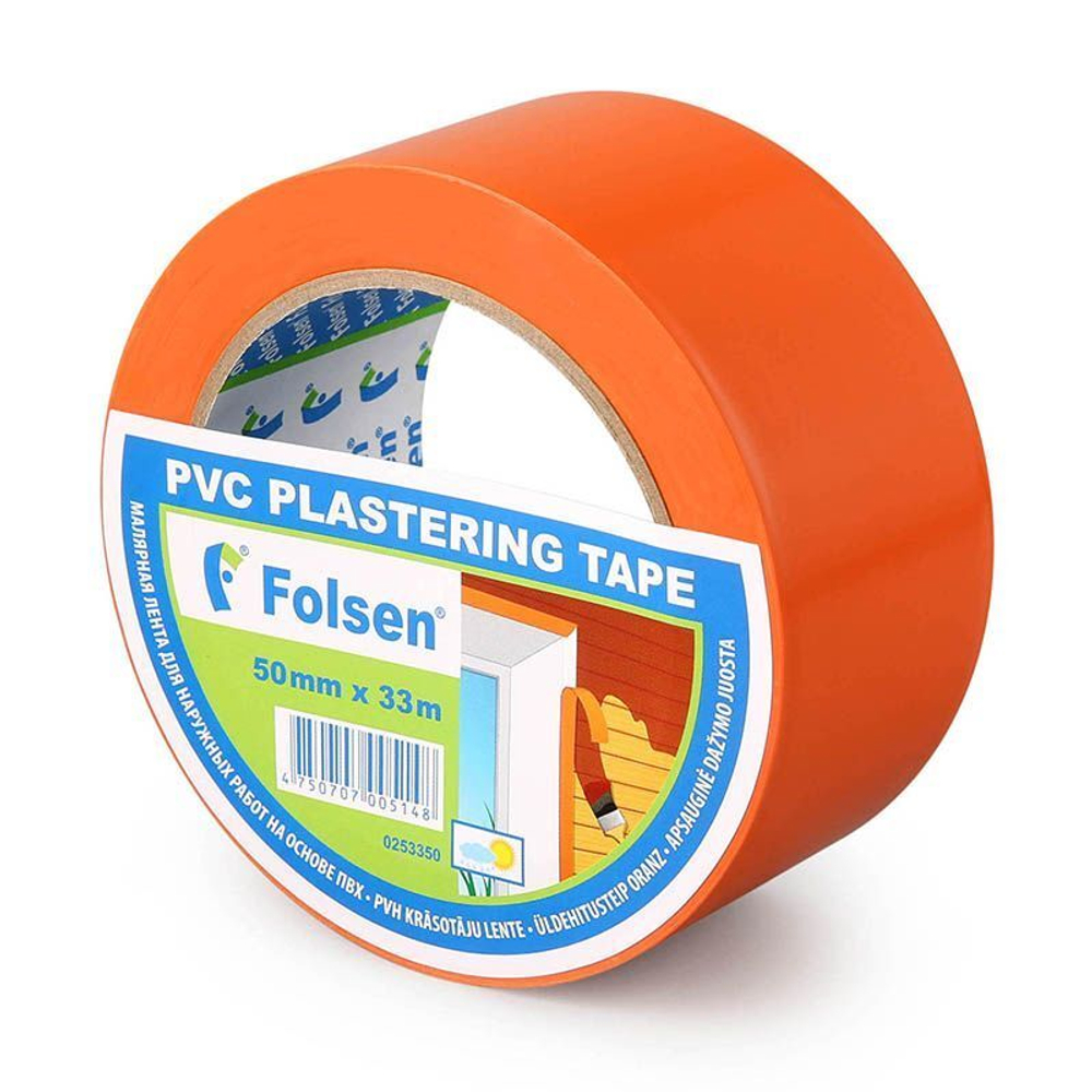 Лента (скотч) Folsen оранжевая, 50мм x 33м 0253350 36шт