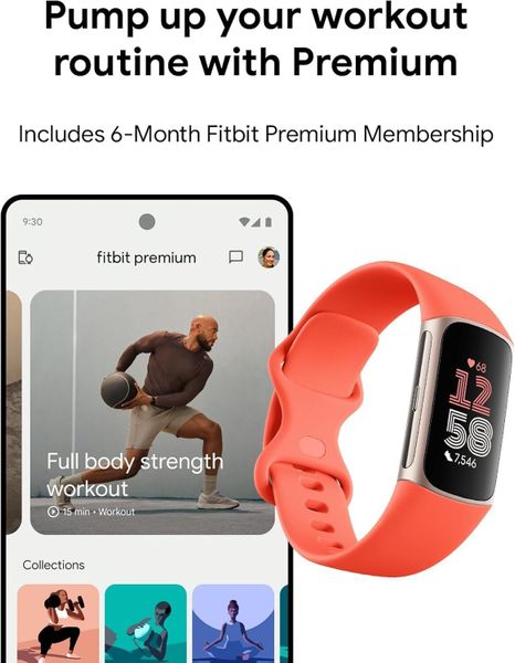 Фитнес-браслет Fitbit Charge 6 Activity Tracker, Коралловый | Coral