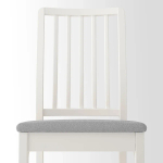 Стол и 6 стульев - IKEA EKEDALEN/LANEBERG/ЭКЕДАЛЕН/ЛАНЕБЕРГ ИКЕА, 130х190x80 см, белый/серый
