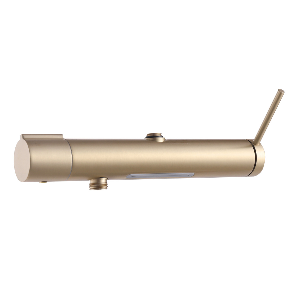Душевая стойка ABBER Emotion AF8816GL с изливом, золото матовое