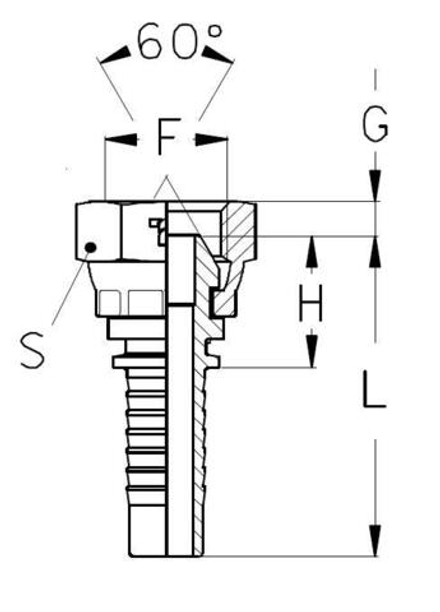 Фитинг DN 08 BSP (Г) 1/4 TIEFFE