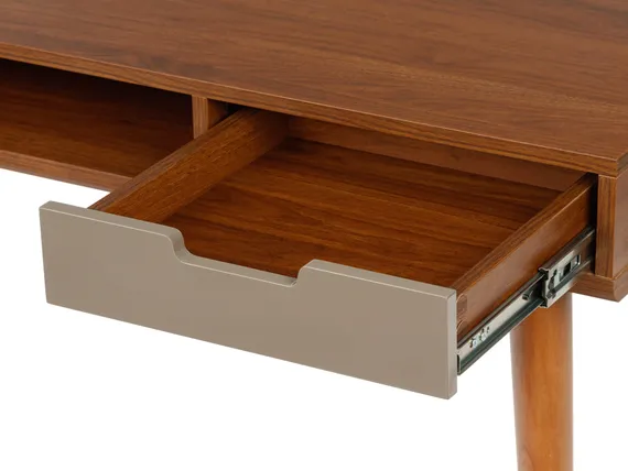 Письменный стол Dion с 2 ящиками 120х55 см, шпон ореха