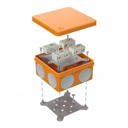 Коробка огнестойкая для о/п 60-0300-FR6.0-4-8-Р Е15-Е60 100х100х50 двухкомпонентная