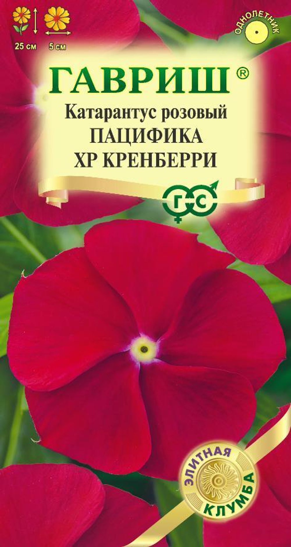 Катарантус Пацифика XP Кренберри 5 шт (Гавриш)