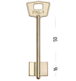 Заготовка сувальдного ключа 14172 PLD1D PAL1 (желтый)