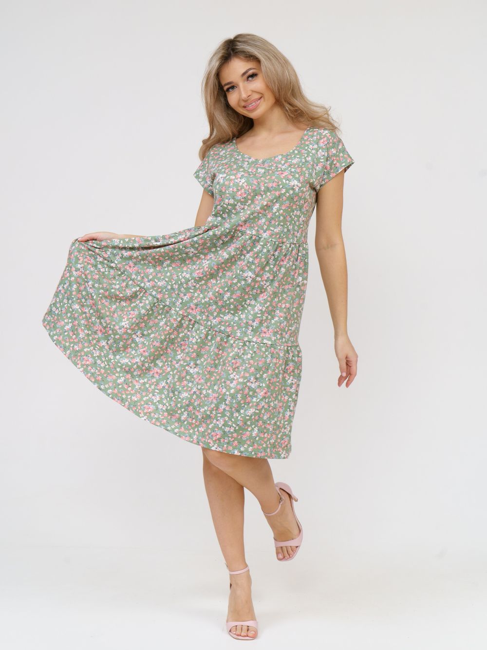 875 Платье "Св.олива" SveTekst (Акция)