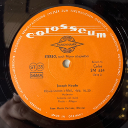 Винтажная виниловая пластинка LP Joseph Haydn Гайдн, Die Nurnberger Symphoniker*, Wolfgang Hofmann, Rose Marie Zartner, Konzert Fur Klavier Und Orchester F Dur Hob. XVII No. 3 (Германия 1972)