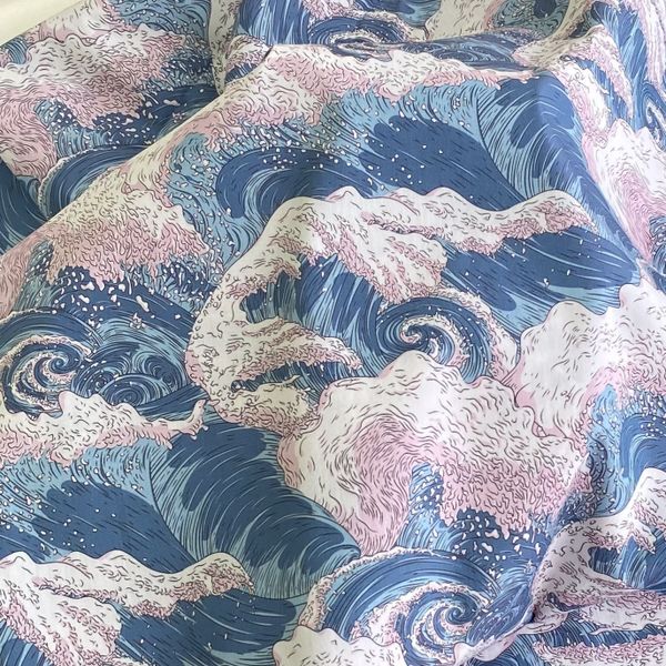 ВОЛНЫ #2, отрез 45 см 100% хлопок, Handmade Fabrics 1