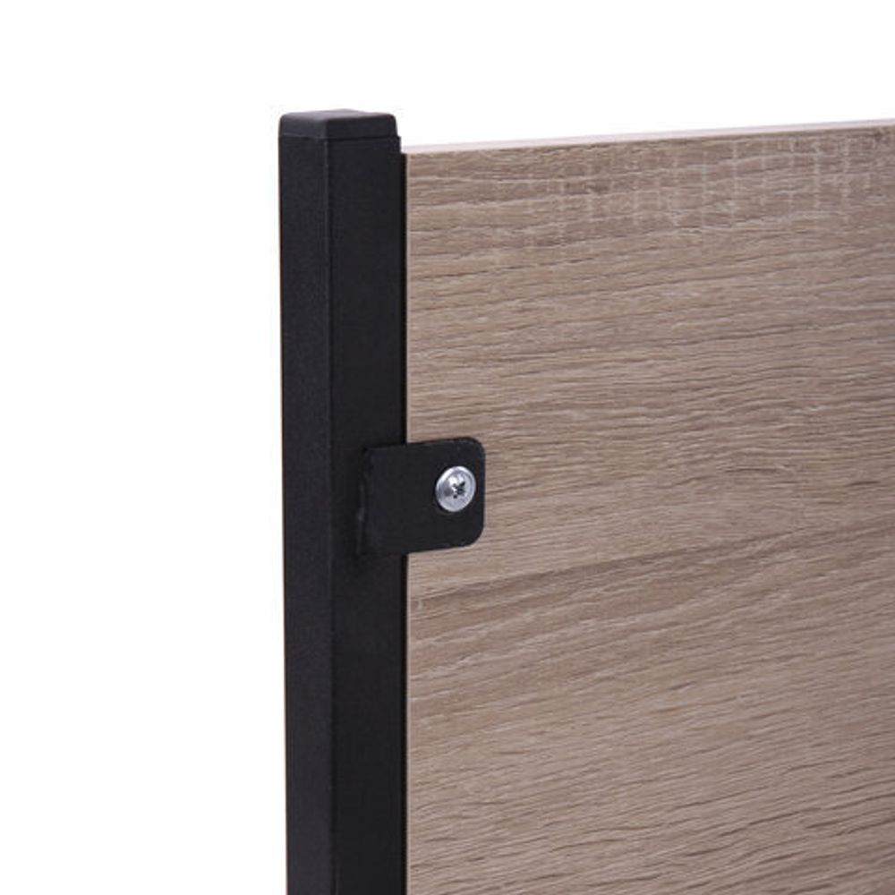 Стол BRABIX "Smart CD-012", 500х580х750 мм, ЛОФТ, на колесах, металл/ЛДСП дуб, каркас черный, 641880