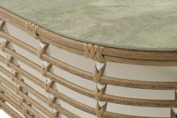 "Валенсия" журнальный столик из искусственного ротанга, цвет соломенный