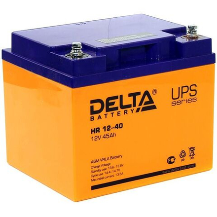 Аккумуляторная батарея Delta HR 12-40 (12V / 45Ah)