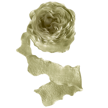 Лента тканевая (4 см*9,14 м) Нежная волна Авокадо