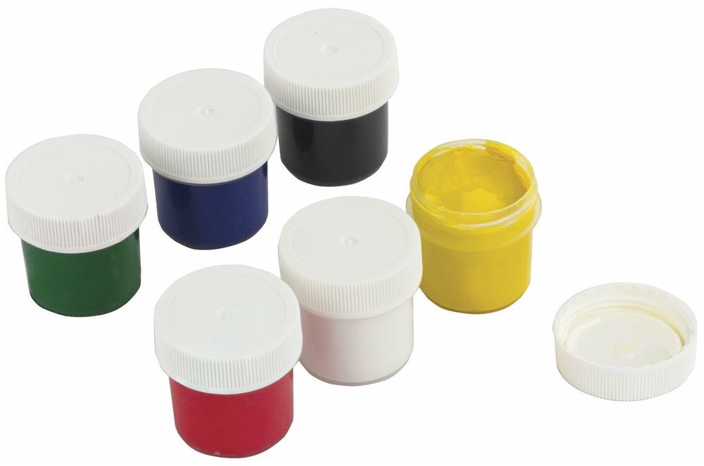 Гуашь ЮНЛАНДИЯ "ЮНЛАНДИК-ХУДОЖНИК", 6 цветов по 25 мл, без кисти, картонная коробка, 191534