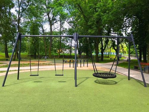 Качели Лодочка тройные