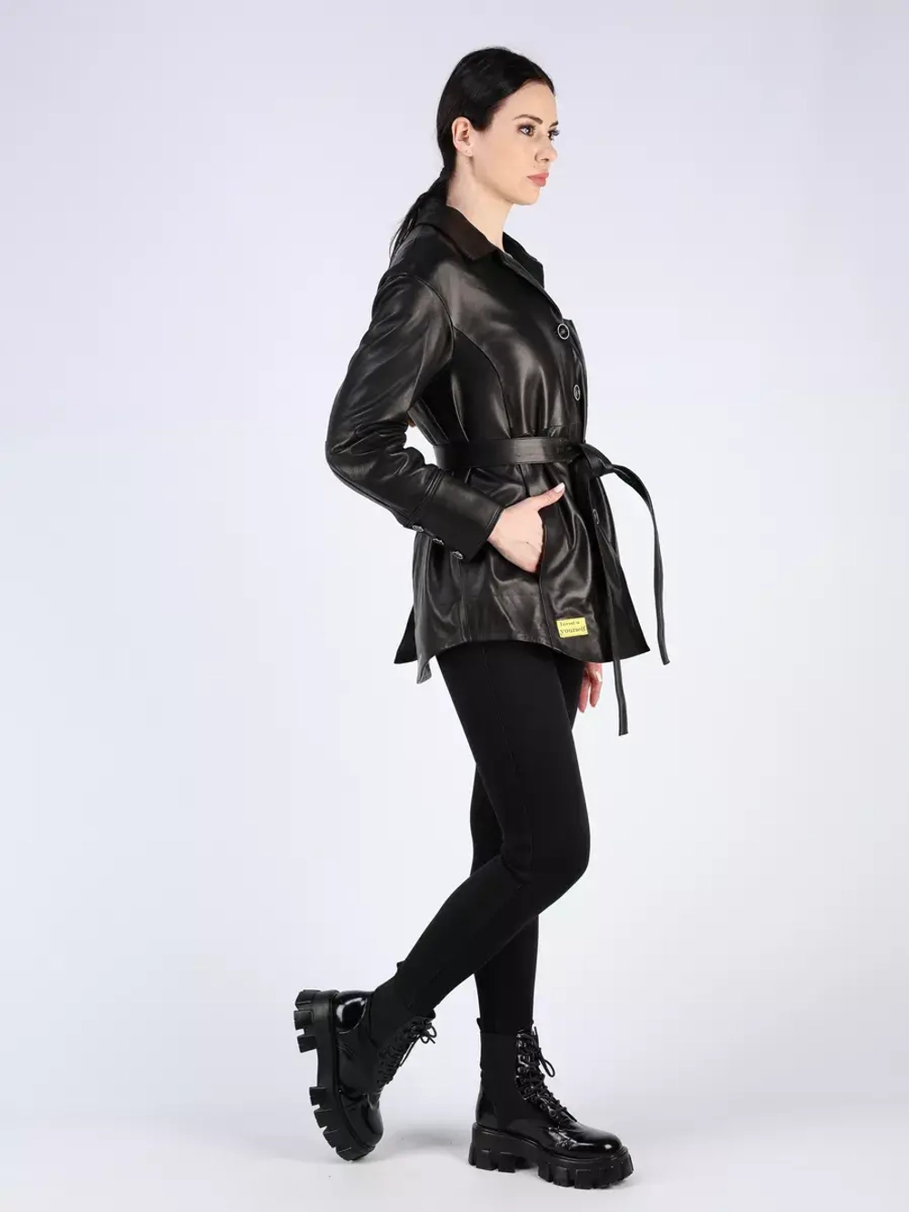 Кожаная куртка демисезонная рубашка