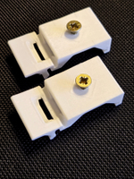 Универсальное крепление для корпусов на динрейку, комплект из 8-ми шт., 3D печать, белый