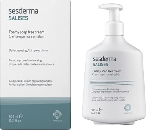 Sesderma SALISES Facial/body foamy soap-free cream - Крем пенящийся для умывания для лица и тела, 300 мл