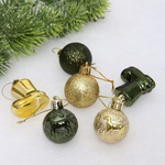 Набор украшений "Волшебное сияние" 4 см (13 предметов),изумруд/золото (Серпантин)