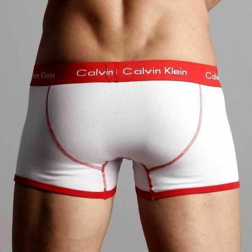 Мужские трусы хипсы Calvin Klein 365 White Red Boxer