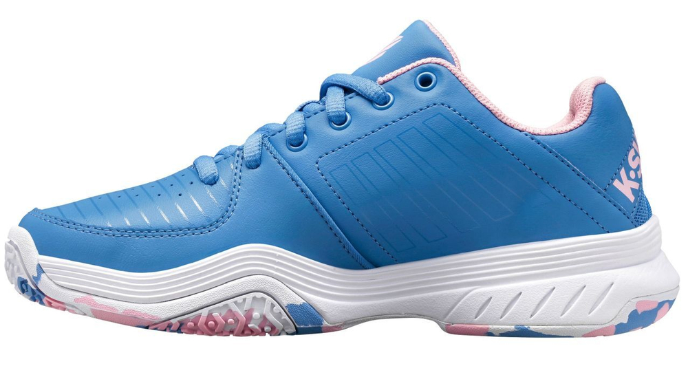 Детские теннисные кроссовки K-Swiss Court Express Omni - silver lake blue/white/orchid pink - Blue